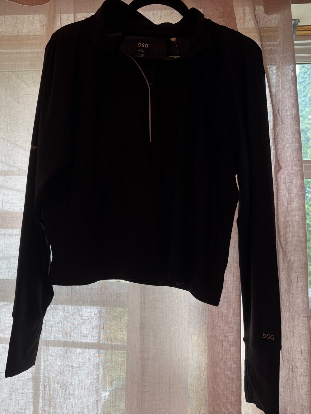 DSG Black Long Sleeve Quarter Zip Pullover